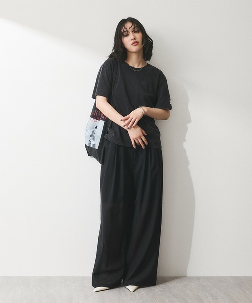 ADAM ET ROPE'(アダムエロペ)の「【WEB限定】RECORDSプリントトートバッグ(トートバッグ・レディース・ブラック/キナリ/ブラック系その他/ホワイト系その他5・FREE)」の9枚目の写真