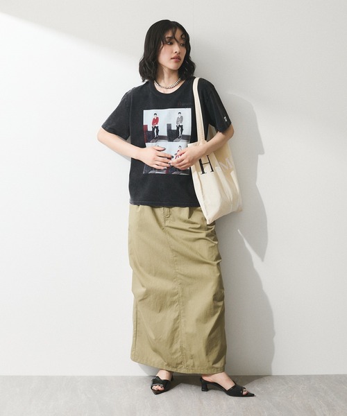 ADAM ET ROPE'(アダムエロペ)の「【WEB限定】RECORDSプリントトートバッグ(トートバッグ・レディース・ブラック/キナリ/ブラック系その他/ホワイト系その他5・FREE)」の10枚目の写真