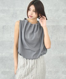 ANAP（アナップ）の「ノースリーブ リボンギャザーブラウス（シャツ/ブラウス）」