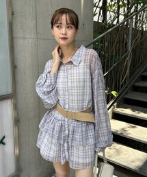 moon様専用 5/10 S Fuzzykon サテンオーバーシャツ紫 レディース