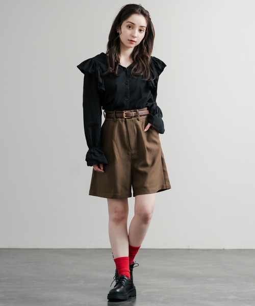 ファブリックタックワイドショートパンツ（その他パンツ）｜Rocky