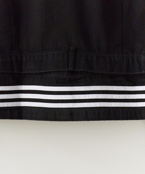 adidas(アディダス)の「adidas/アディダス DENIM TRACK TOP デニムジャケット(デニムジャケット・レディース・ブラック・S/XS/XL/M)」の13枚目の写真
