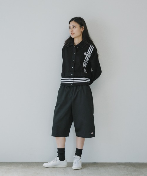 adidas(アディダス)の「adidas/アディダス DENIM TRACK TOP デニムジャケット(デニムジャケット・レディース・ブラック・S/XS/XL/M)」の22枚目の写真