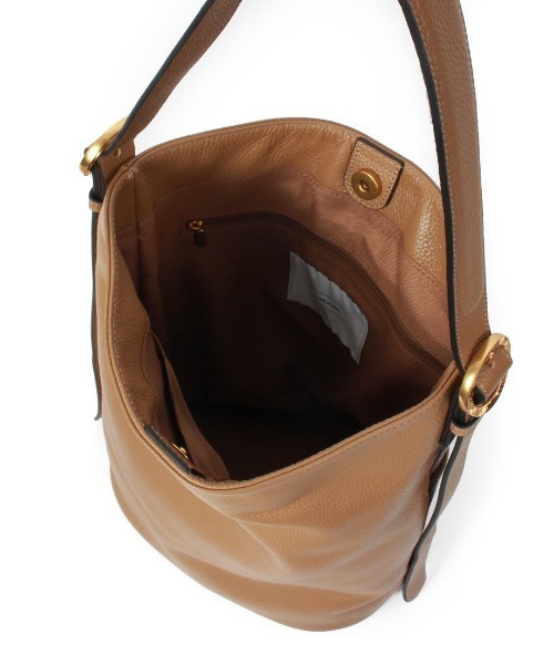 Beau're(ヴュレ)の「【BEAURE/ビュレ】Design Buckle Bucket ショルダー Bag(ショルダーバッグ・レディース・ベージュ/ブラック/アイボリー/ブラウン・FREE)」の11枚目の写真