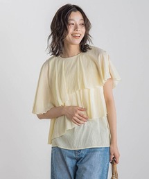 Droite lautreamont | 【WEB限定】先染め気流染めティアードブラウス≪手洗い可能≫(シャツ/ブラウス)