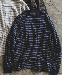 BEAMS PLUS | ジャカード ストライプ L/S ポケット Tシャツ(Tシャツ/カットソー)
