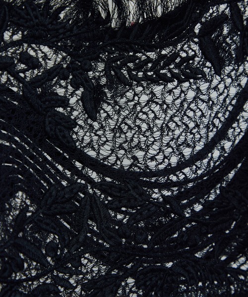 SALON adam et rope'（サロン アダム エ ロペ）の「レースシアーキャミソール［セットアップ対応］（キャミソール・レディース・ブラック/グレー・FREE）」の18枚目の写真