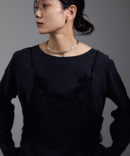 salon adamet ropé レースシアーキャミソール SALON adam et rope'｜レースシアーキャミソール[セットアップ