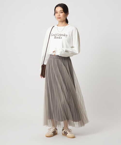 green label relaxing(グリーンレーベルリラクシング)の「ロゴ ロングスリーブ Tシャツ(Tシャツ/カットソー・レディース・ダークグレー/その他1/その他2・FREE)」の5枚目の写真