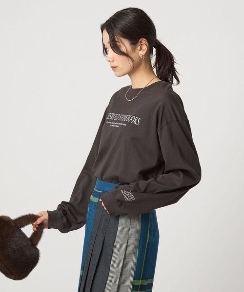 セール】ロゴ ロングスリーブ Tシャツ（Tシャツ/カットソー）｜green