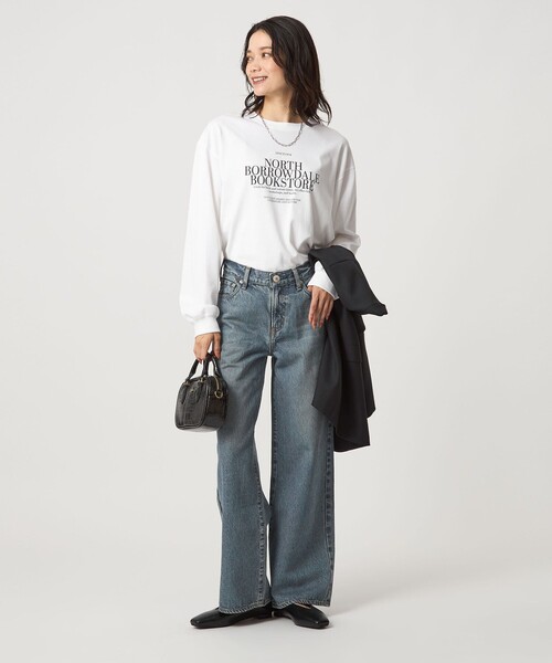 green label relaxing(グリーンレーベルリラクシング)の「ロゴ ロングスリーブ Tシャツ(Tシャツ/カットソー・レディース・ダークグレー/その他1/その他2・FREE)」の10枚目の写真