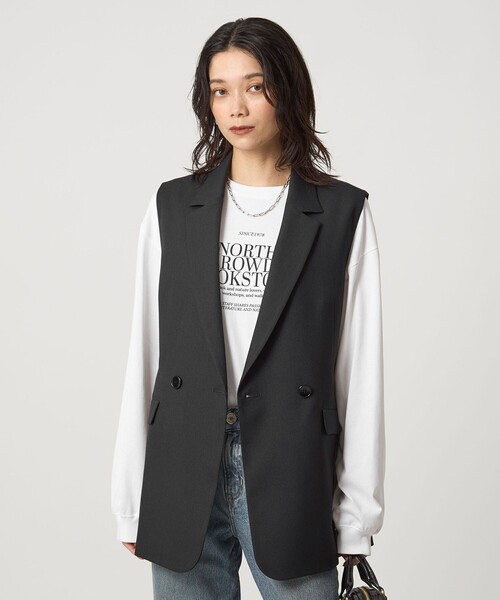 green label relaxing(グリーンレーベルリラクシング)の「ロゴ ロングスリーブ Tシャツ(Tシャツ/カットソー・レディース・ダークグレー/その他1/その他2・FREE)」の11枚目の写真