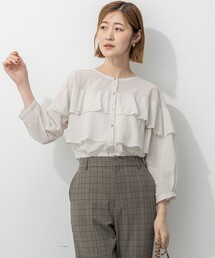 23区　フリルデザイン 半袖Tシャツ サイズ40　ブラック 楽天市場】大きいサイズ レディース トップス Tシャツ