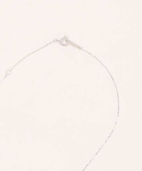 TAKE-UP（テイクアップ）の「K10 ツインダイヤモンドネックレス( IB)（チャーム・レディース・ホワイトゴールド・FREE）」の5枚目の写真