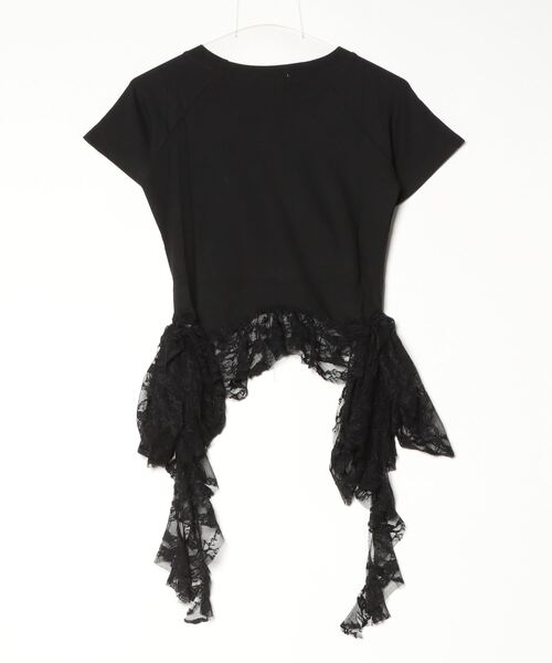 Vini（ヴィニ）の「【Vini】キャット レース  ティー（Tシャツ/カットソー・レディース・ブラック/ホワイト・MEDIUM）」の3枚目の写真