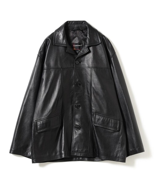 TOWNCRAFT（タウンクラフト）の「【別注】TOWN CRAFT / レザー カーコート（ブルゾン・メンズ・ブラック・XL/L/M/S）」の12枚目の写真