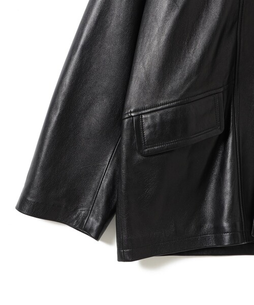 TOWNCRAFT（タウンクラフト）の「【別注】TOWN CRAFT / レザー カーコート（ブルゾン・メンズ・ブラック・XL/L/M/S）」の3枚目の写真
