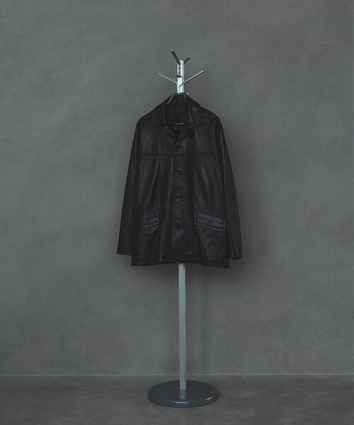 セール】【別注】TOWN CRAFT / レザー カーコート（ブルゾン