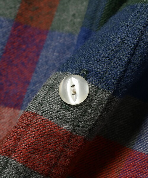 BEAMS BOY（ビームスボーイ）の「ビッグ タータン ワンピース（ワンピース・レディース・ダークグリーン/ネイビー/オレンジ・1/2）」の6枚目の写真