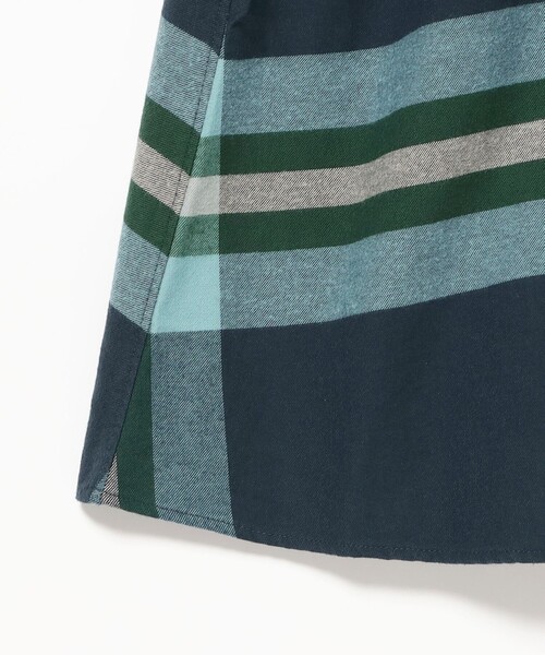 BEAMS BOY（ビームスボーイ）の「ビッグ タータン ワンピース（ワンピース・レディース・ダークグリーン/ネイビー/オレンジ・1/2）」の9枚目の写真