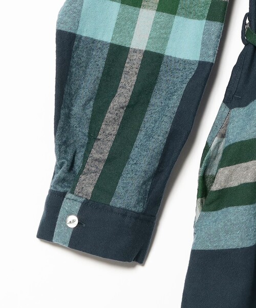 BEAMS BOY（ビームスボーイ）の「ビッグ タータン ワンピース（ワンピース・レディース・ダークグリーン/ネイビー/オレンジ・1/2）」の10枚目の写真