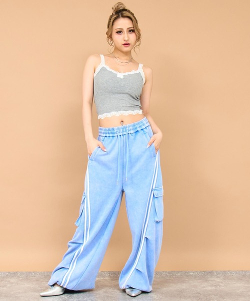 ANAP(アナップ)の「レースドッキング カップ付 キャミソール(キャミソール・レディース・ホワイト/ブラック×ホワイト/グレー/ブラック・FREE)」の14枚目の写真