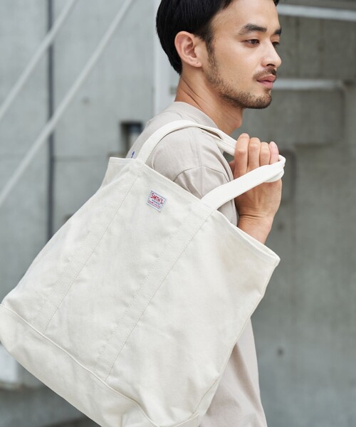 SMITH'S(スミス)の「SMITH’S(スミス)別注トートバッグ(トートバッグ・メンズ・ブラック/オフホワイト・FREE)」の9枚目の写真