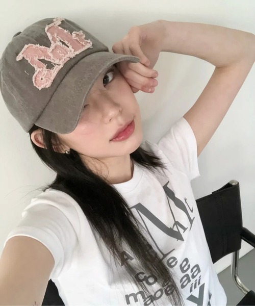 MUCENT（ムセント）の「【UNISEX】MUCENT／アップリケＣＡＰ（キャップ・レディース・スカイブルー/グレー/ライトブラウン・FREE）」の20枚目の写真