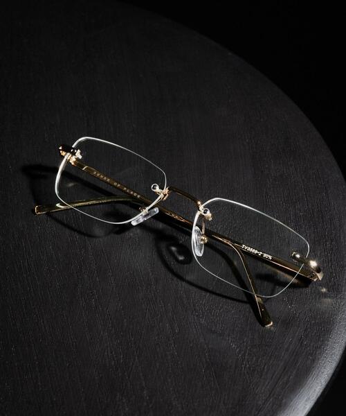SENSE OF PLACE by URBAN RESEARCH（センスオブプレイスバイアーバンリサーチ）の「リムレスサングラス（メガネ・メンズ・ゴールド/シルバー・ONE）」の2枚目の写真