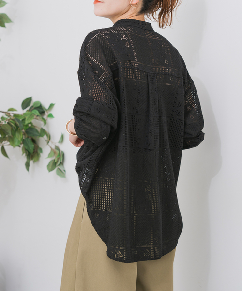 【タグ付き】スピックアンドスパン　PEレースシャツ　Spick and Span Spick & Span｜《追加3》PEレースシャツ | Rakuten Fashion(楽天