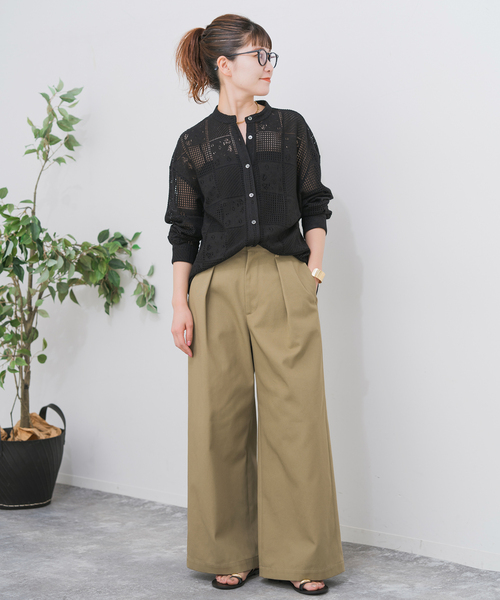 【タグ付き】スピックアンドスパン　PEレースシャツ　Spick and Span Spick & Span｜《追加3》PEレースシャツ | Rakuten Fashion(楽天