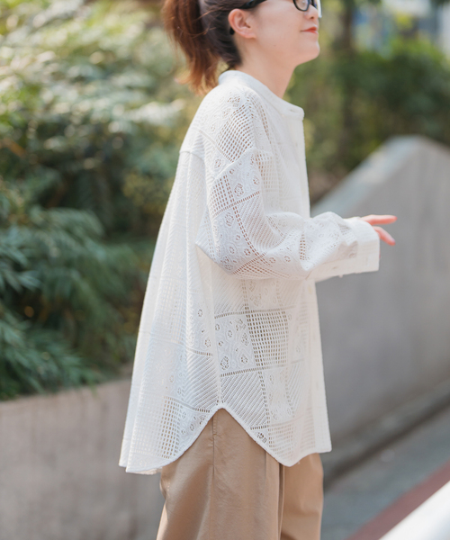 追加3》PEレースシャツ（シャツ/ブラウス）｜Spick & Span（スピック