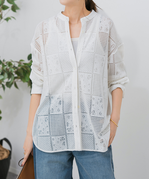 追加3》PEレースシャツ（シャツ/ブラウス）｜Spick & Span（スピック