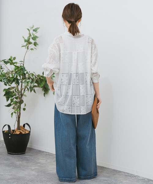 追加3》PEレースシャツ（シャツ/ブラウス）｜Spick & Span（スピック