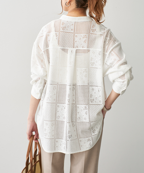 追加3》PEレースシャツ（シャツ/ブラウス）｜Spick & Span（スピック