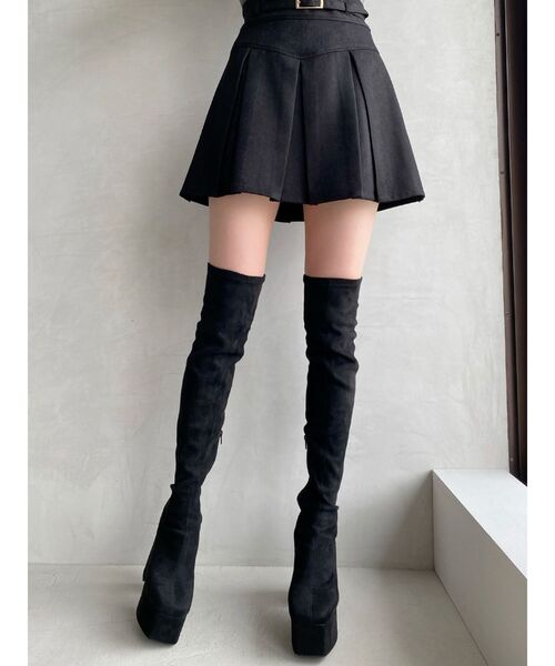 RESEXXY（リゼクシー）の「ストレッチニーハイブーツ（ブーツ・レディース・ブラック・LARGE/MEDIUM/SMALL）」の4枚目の写真