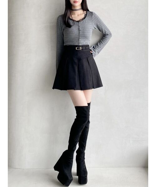 RESEXXY（リゼクシー）の「ストレッチニーハイブーツ（ブーツ・レディース・ブラック・LARGE/MEDIUM/SMALL）」の6枚目の写真