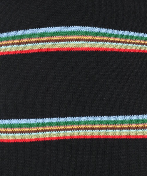 Paul Smith（ポールスミス）の「マルチボーダー ショートソックス【250641 SN】（ソックス/靴下・メンズ・ネイビー/ブラック・25-27）」の3枚目の写真
