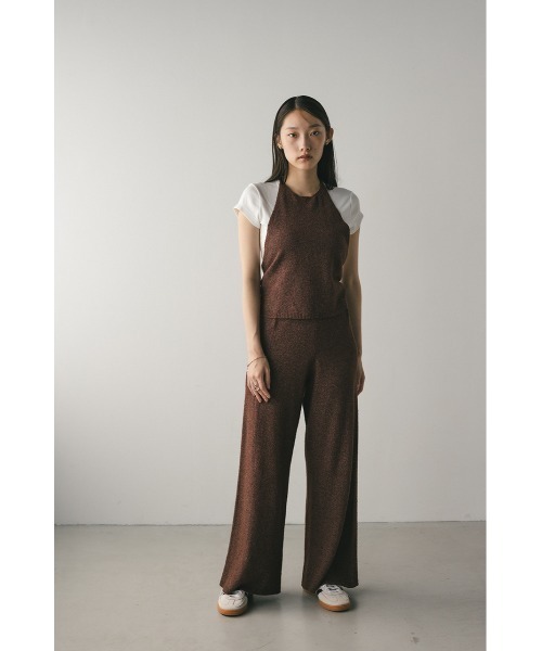 STYLEMIXER(スタイルミキサー)の「リラックスパイルニットパンツ(その他パンツ・レディース・グリーン/ブラウン・SMALL/MEDIUM)」の3枚目の写真