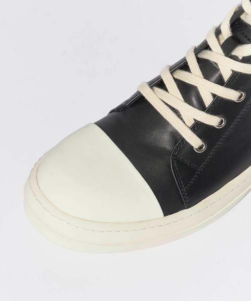 Theater code（シアターコード）の「Leather high-top sneakers/レザーハイカットスニーカ（スニーカー・メンズ・ブラック・27/28）」の7枚目の写真
