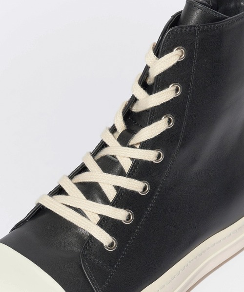 Theater code（シアターコード）の「Leather high-top sneakers/レザーハイカットスニーカ（スニーカー・メンズ・ブラック・27/28）」の8枚目の写真