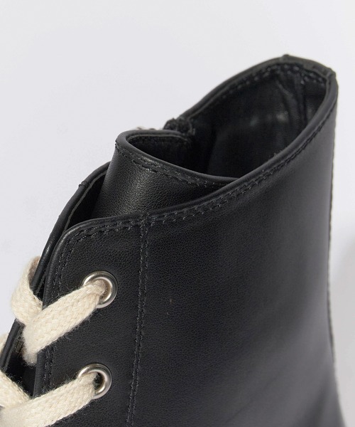 Theater code（シアターコード）の「Leather high-top sneakers/レザーハイカットスニーカ（スニーカー・メンズ・ブラック・27/28）」の9枚目の写真