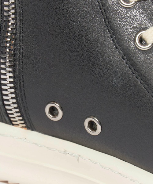 Theater code（シアターコード）の「Leather high-top sneakers/レザーハイカットスニーカ（スニーカー・メンズ・ブラック・27/28）」の11枚目の写真