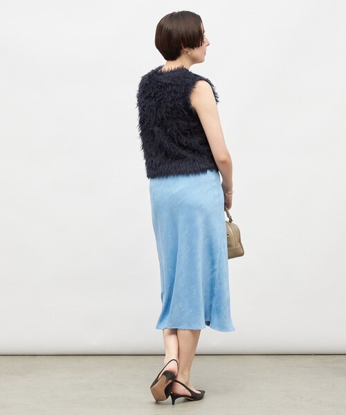 NOLLEY’S Sophi（ノーリーズソフィ）の「ウォッシャブルフェイクスエードバイヤスフレアスカート（スカート・レディース・ベージュ/ライトブルー/オリーブ・38/36/34）」の15枚目の写真