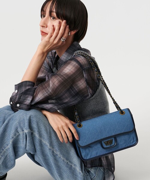 WACCOWACCO（ワッコワッコ）の「【別注】＜WACCOWACCO＞チェーン バッグ-united LOVE project 2025（ショルダーバッグ・レディース・ネイビー/ライトブルー・FREE）」の18枚目の写真