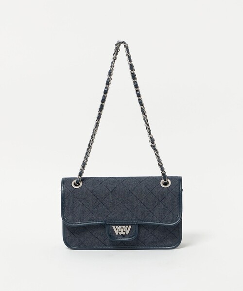 WACCOWACCO（ワッコワッコ）の「【別注】＜WACCOWACCO＞チェーン バッグ-united LOVE project 2025（ショルダーバッグ・レディース・ネイビー/ライトブルー・FREE）」の12枚目の写真