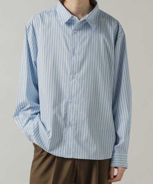 CASPER JOHN（キャスパージョン）の「Hard workers shirts/ハードワーカーズシャツ（シャツ/ブラウス・メンズ・ラベンダー/ホワイト/ダークブラウン/アイボリー/ブラック/カーキ/ライトブルー/サックスブルー/グレー/ブルー/イエロー/サックスブルー系/ホワイト系・X-SMALL/SMALL/MEDIUM/LARGE）」の11枚目の写真