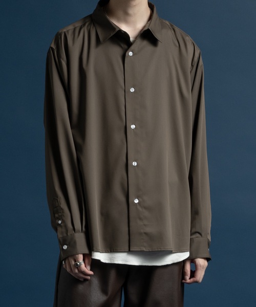 CASPER JOHN（キャスパージョン）の「Hard workers shirts/ハードワーカーズシャツ（シャツ/ブラウス・メンズ・ラベンダー/ホワイト/ダークブラウン/アイボリー/ブラック/カーキ/ライトブルー/サックスブルー/グレー/ブルー/イエロー/サックスブルー系/ホワイト系・X-SMALL/SMALL/MEDIUM/LARGE）」の6枚目の写真