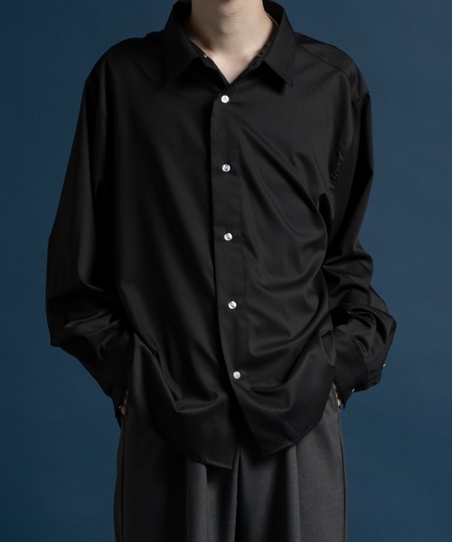 CASPER JOHN（キャスパージョン）の「Hard workers shirts/ハードワーカーズシャツ（シャツ/ブラウス・メンズ・ラベンダー/ホワイト/ダークブラウン/アイボリー/ブラック/カーキ/ライトブルー/サックスブルー/グレー/ブルー/イエロー/サックスブルー系/ホワイト系・X-SMALL/SMALL/MEDIUM/LARGE）」の4枚目の写真