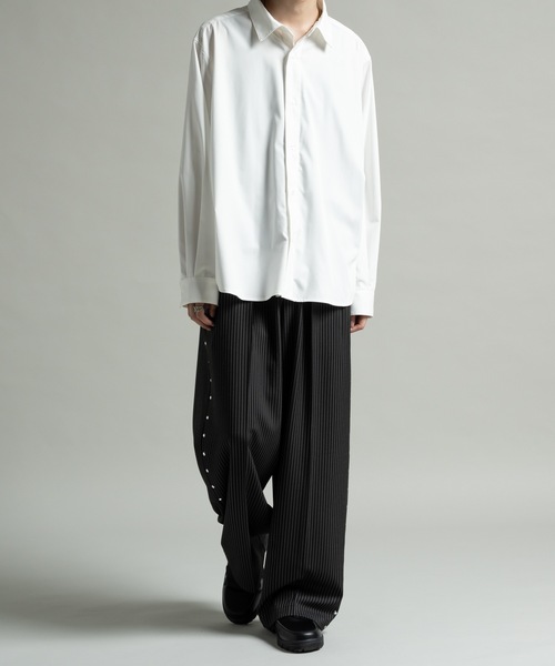 CASPER JOHN（キャスパージョン）の「Hard workers shirts/ハードワーカーズシャツ（シャツ/ブラウス・メンズ・ラベンダー/ホワイト/ダークブラウン/アイボリー/ブラック/カーキ/ライトブルー/サックスブルー/グレー/ブルー/イエロー/サックスブルー系/ホワイト系・X-SMALL/SMALL/MEDIUM/LARGE）」の22枚目の写真